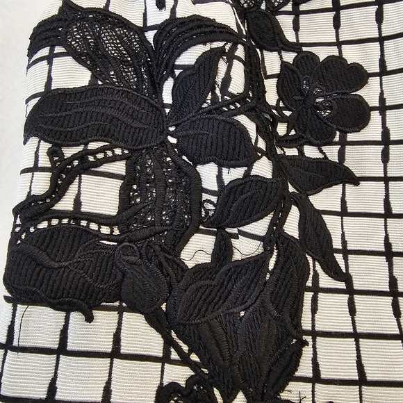 Betsey Johnson Black and White Grid Mini Dress - Picture 2 of 10